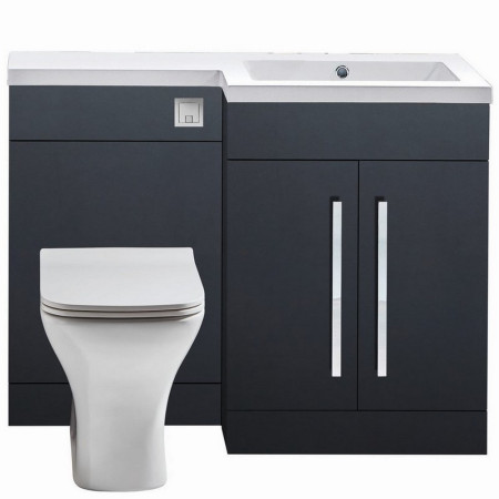 Scudo Lili 1100mm Right Handed Two Door Furniture Pack in Matt Grey
