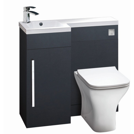 Scudo Lili 900mm Left Handed Furniture Pack in Matt Grey
