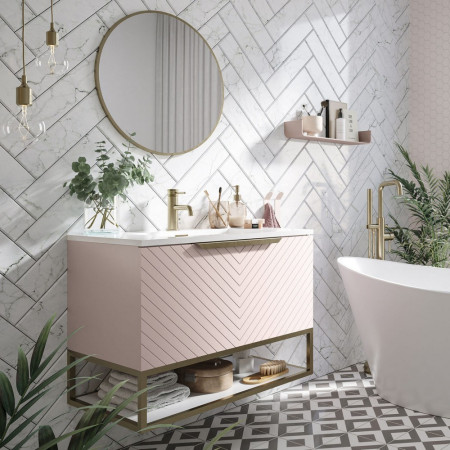 MACIE-600RND-BB Scudo Macie LED 600mm Mirror in Brushed Brass (3)