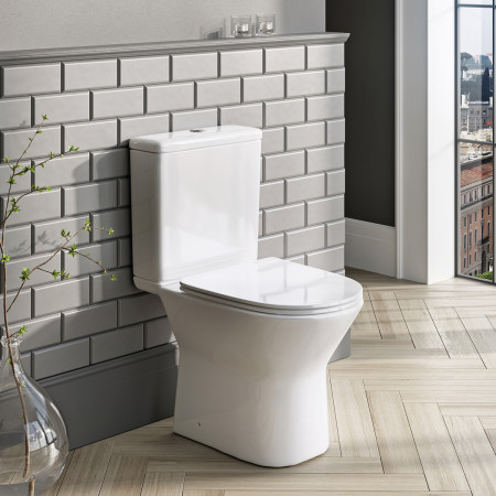 Scudo Middleton Rimless Open Back Pan with Seat & Cistern Lifestyle