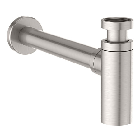 BT07 Scudo Minimalist Bottle Trap in Brushed Nickel Cut Out