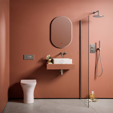 BT07 Scudo Minimalist Bottle Trap in Brushed Nickel Lifestyle