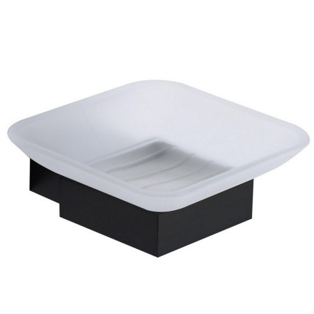 MONOACC-002 Scudo Mono Soap Dish Holder in Matt Black (1)