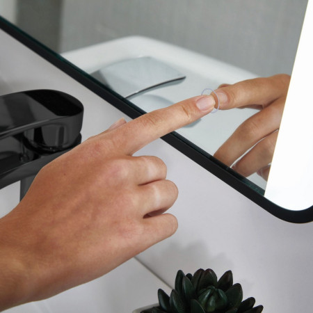 MONO-500x700 Scudo Mono Soft Square LED 500 x 700mm Mirror with Demister (2)