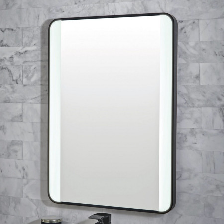 Scudo Mono Soft Square LED 500 x 700mm Mirror with Demister