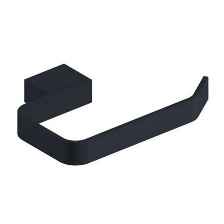 Scudo Mono Toilet Roll Holder in Matt Black