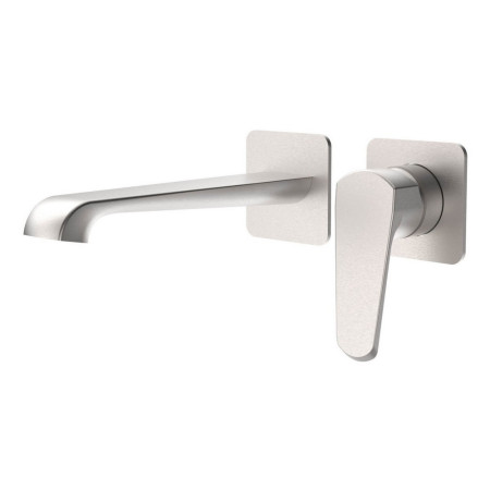 Scudo Montana Wall Mounted Basin Mixer in Brushed Nickel