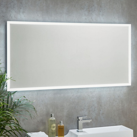 Scudo Mosca LED 1200 x 600mm Mirror with Demister Pad and Shaver Socket