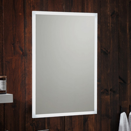 Scudo Mosca LED 500 x 700mm Bluetooth Mirror with Demister Pad and Shaver Socket