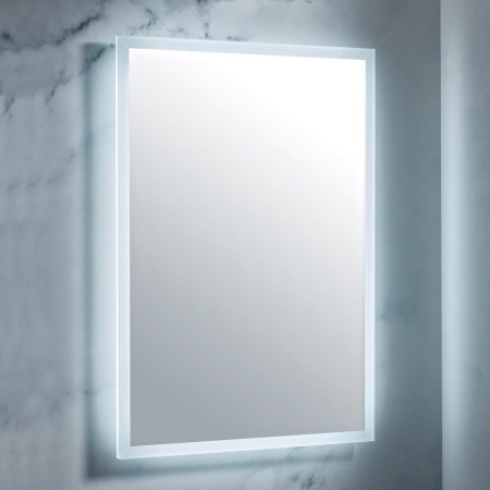 Scudo Mosca LED 600 x 800mm Mirror with Demister Pad and Shaver Socket