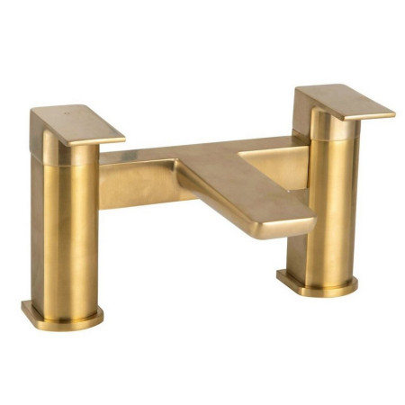 Scudo Muro Bath Filler in Brushed Brass