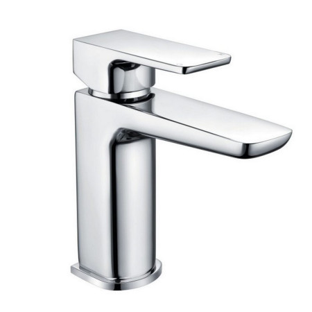Scudo Muro Mono Basin Mixer with Push Waste in Chrome