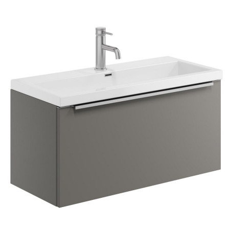 Scudo Muro Plus Wall Hung 800mm Dust Grey Vanity Unit with Basin