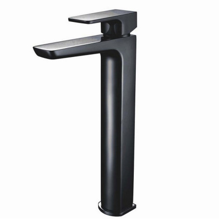 Scudo Muro Tall Basin Mixer in Matt Black