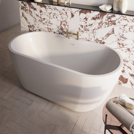 BATH-DE1800 Scudo Onyx 1850 x 800mm Freestanding Bath Lifestyle
