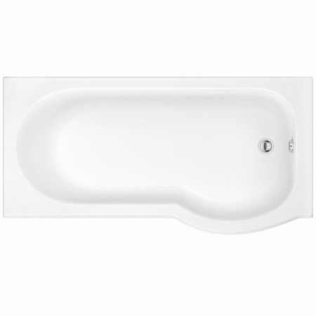SHOWERBATH009-D Scudo P Shaped 1700 x 800mm Right Handed Shower Bath (1)