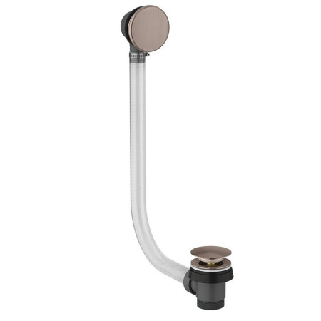 Scudo Pop Up Bath Waste with Overflow in Brushed Bronze