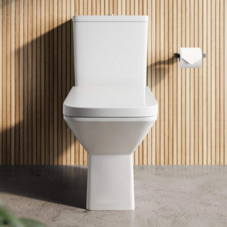 PURITI001/PURITI002/SEAT008 Scudo Puriti Rimless Open Back Close Coupled WC and Seat Lifestyle