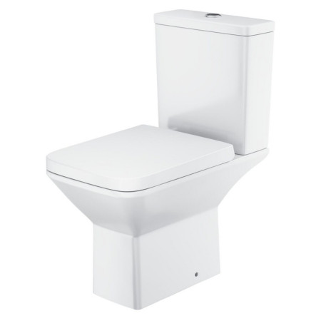 Scudo Puriti Rimless Open Back Close Coupled WC and Seat