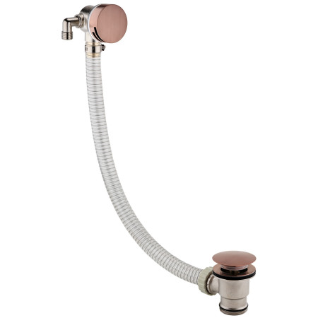Scudo Round Bath Filler with Waste and Overflow in Brushed Bronze