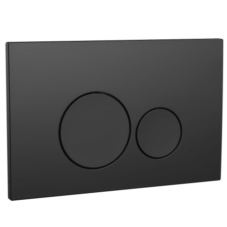 Scudo Round Black Dual Flush Button
