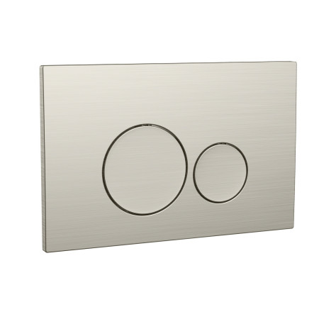 Scudo Round Brushed Nickel Dual Flush Button