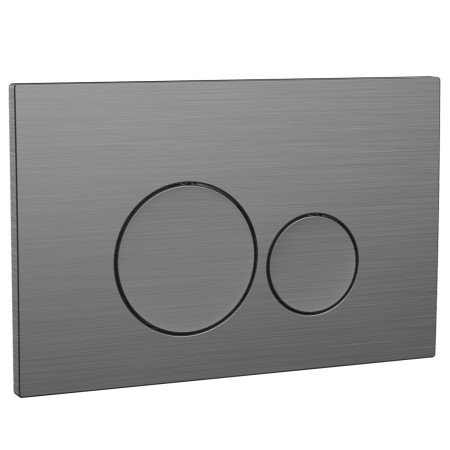 Scudo Round Gunmetal Dual Flush Button