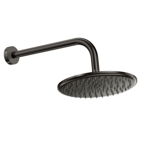 Scudo Round Shower Arm and Head in Gunmetal