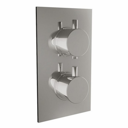 CONCEALED002/RISERKIT002/OUT002 Scudo Round Thermostatic Shower Set Two (2)
