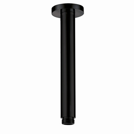 BLACK015ORB Scudo Rounded Ceiling Mounted Shower Arm in Black (1)