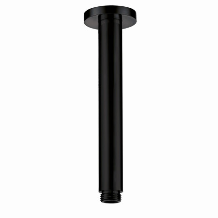 Scudo Rounded Ceiling Mounted Shower Arm in Black