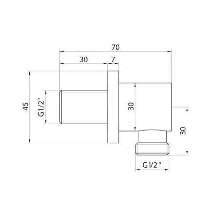 BLACK011ORB Scudo Rounded Outlet Elbow in Black (2)