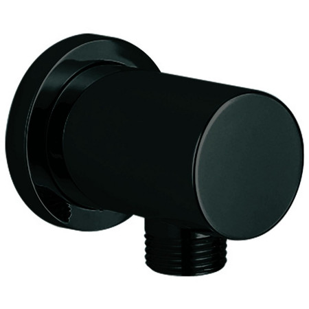 BLACK011ORB Scudo Rounded Outlet Elbow in Black (1)