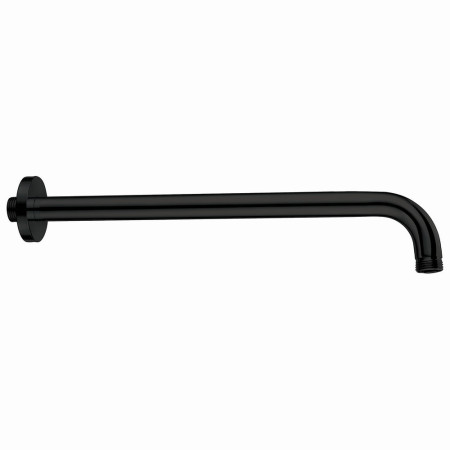 BLACK012ORB Scudo Rounded Wall Mounted 345mm Shower Arm in Black (1)