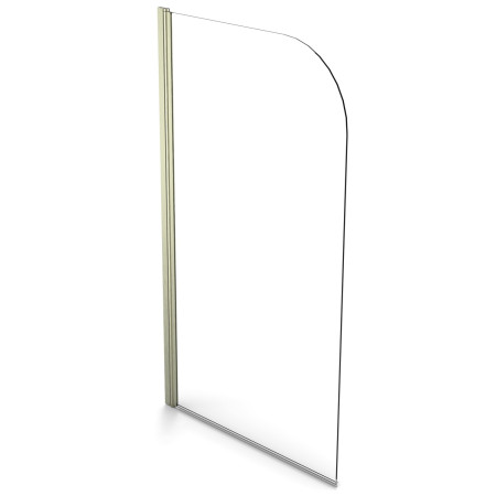 LS102BN Scudo S6 1400 x 800mm Brushed Nickel 6mm Bath Screen