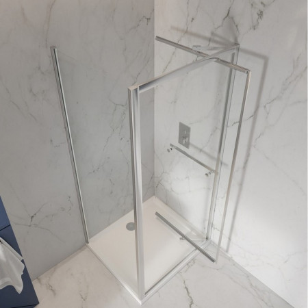 SCUD800INFOLD Scudo S8 800mm Infold Shower Door in Chrome (2)