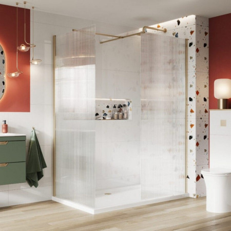 1200-800-REC-WTE Scudo Shires 1200 x 800mm Rectangular White Shower Tray with Wetroom and Side Panel