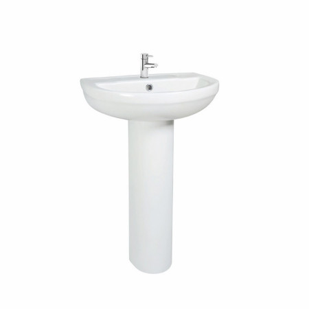 SPACE003/SPACE004 Scudo Spa 500mm Basin and Pedestal (1)