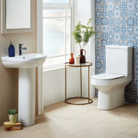 WC-PAN-001/CERAMIC-CISTERN-999 Scudo Spa Rimless Open Back Pan with Cistern & Soft Close D Shape Seat (2)