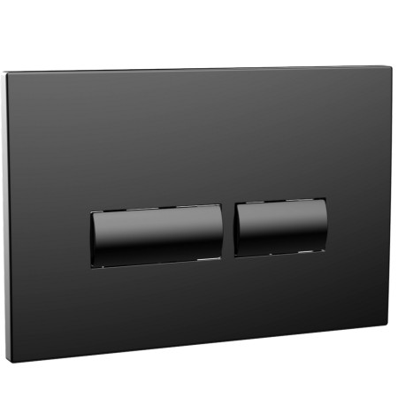 Scudo Square Black Dual Flush Button