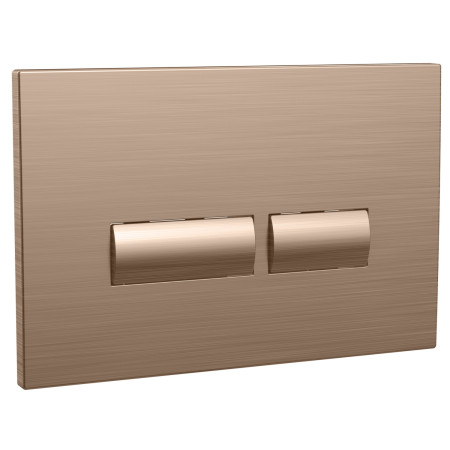 Scudo Square Brushed Bronze Dual Flush Button