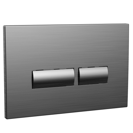 Scudo Square Gunmetal Dual Flush Button