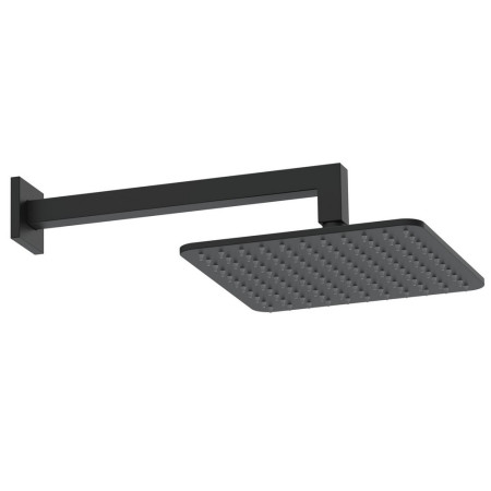 Scudo Square Shower Arm and Head in Matt Black