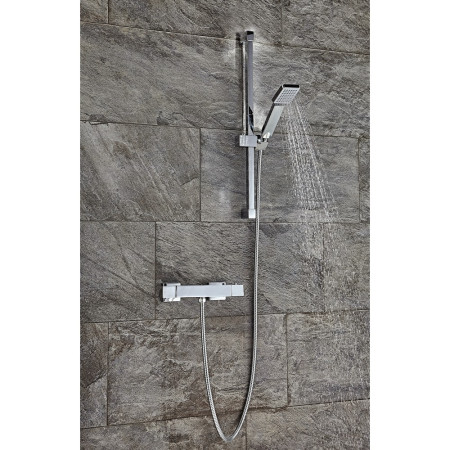 Scudo Square Thermostatic Shower Set Two