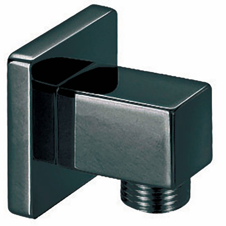 Scudo Squared Outlet Elbow in Black