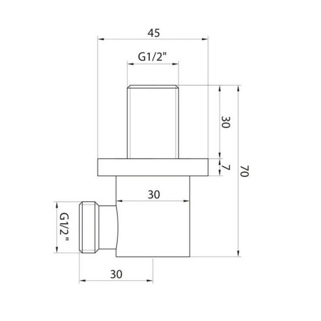 BLACK004ORB Scudo Squared Outlet Elbow in Black (3)