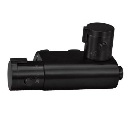 Scudo Thermostatic Douche Vertical Valve in Black