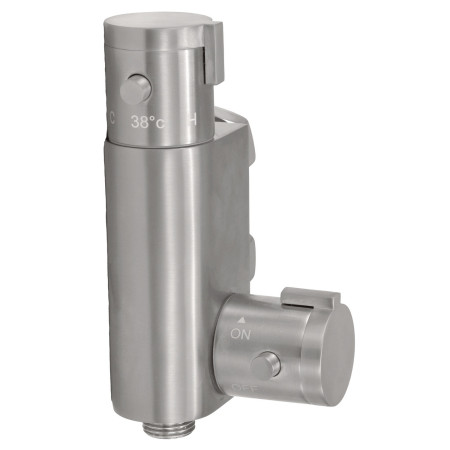 Scudo Thermostatic Douche Vertical Valve in Brushed Nickel