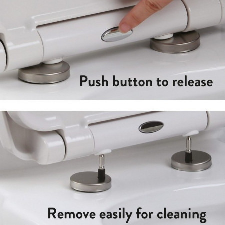 SEAT003PP Scudo Universal PP Soft Closing Toilet Seat Quick Release