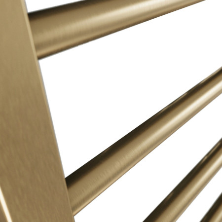 VI-12-50-BB Scudo Vibe 1200 x 500mm Towel Radiator in Brushed Brass Bar Detail